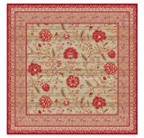 Tissus Toselli staltiesė Jacquard MONTESPAN Lin Bordeaux 140x140 