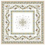 Tissus Toselli Jacquard staltiesė MOUSTIERS Ecru 145x145 