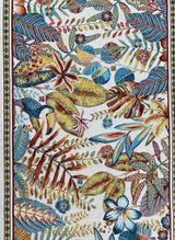 Tissus Toselli Jacquard takelis PORTO Rico Lin Ecru 170x50cm 