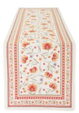 Tissus Toselli Jacquard takelis SILLANS Rouge 170x50cm 
