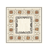 Tissus Toselli Jacquard staltiesė MELEZE ecru 80x80cm