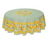 Tissus Toselli staltiesė Provence CITRON vert 180 apvali 