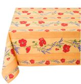 Tissus Toselli staltiesė COQUELICOT Lavande Jaune 155X250cm 
