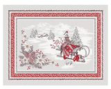Tissus Toselli Jacquard padėkliukai MONTAGNE savoie perle 50 x 37 cm