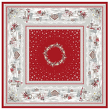 T.T. Jacquard staltiesė MONTAGNE savoie rouge 145x260 