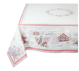 Tissus Toselli Jacquard staltiesė MONTAGNE savoie perle 145 x 260 cm