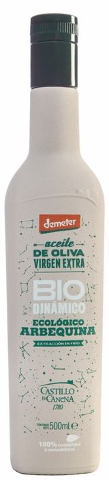 Castillo de Canena ypač tyras Arbequina alyvuogių aliejus „Biodynamic“ 0,5 L