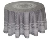 TissusToselli Jacquard staltiesė DURANCE gris fonce teflon 230Ø 