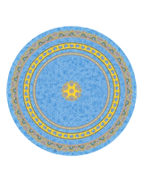 Tissus Toselli staltiesė TRADITION bleu apvali 180Ø 