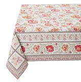 Tissus Toselli Jacquard staltiesė GARANCE jaune rouge 145 x 260 cm