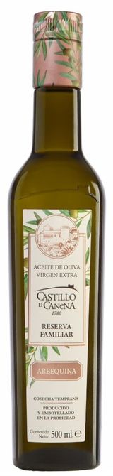 Castillo de Canena ypač tyras Arbequina alyvuogių aliejus „Family Reserve“ 0,5 L