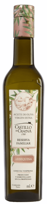 Castillo de Canena ypač tyras Arbequina alyvuogių aliejus „Family Reserve“ 0,25 L