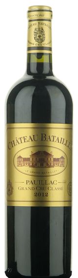 Chateau Batailley 5eme Grand Cru Classe Pauillac AOC 2012