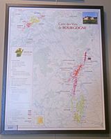 Paveikslas „Carte des Vins de Bourgogne" 1 vnt