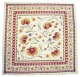 Tissus Toselli Jacquard pagalvės užvalkalas SILLANS Écru Rouge 45x45cm