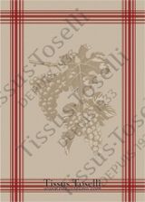 Tissus Toselli rankšluostis Grappe Multico 50 x 70
