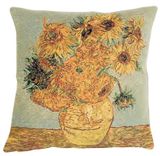 Tissus Toselli Jacquard pagalvės užvalkalas VAN GOGH Tournesol 45x45cm