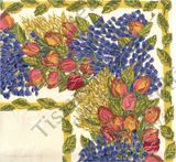 Tissus Toselli  staltiesė Delft Rose Lavande ECRU 140x220 