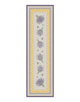 Tissus Toselli Jacquard takelis CASTILLON jaune 170 x 50 cm 
