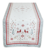 Tissus Toselli Jacquard  takelis VALLEE lin 170 x 50 cm