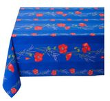 Tissus Toselli staltiesė COQUELICOT lavande bleu 155 x 300 cm