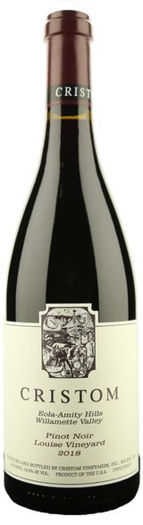 Cristom Louise Vineyard Pinot Noir Eola-Amity Hills Willamette Valley Oregon 2018 