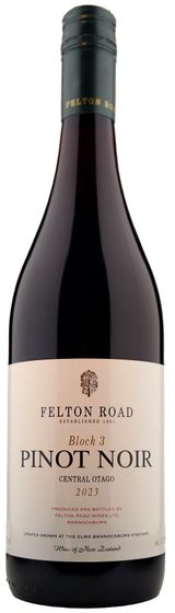 Felton Road Block 3 Pinot Noir Central Otago 2023