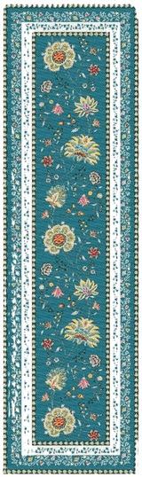 Tissus Toselli Jacquard takelis MONTESPAN CANARD 170 x 50 cm
