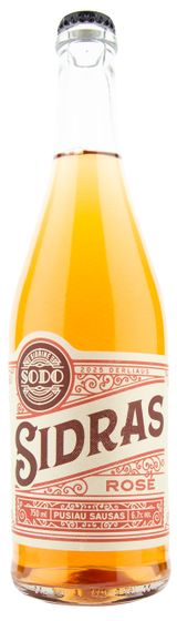 SODO sidrinės sidras Rose pusiau sausas 0,75 L