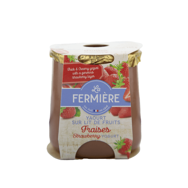 La Fermière jogurtas su braškėmis 140 g 