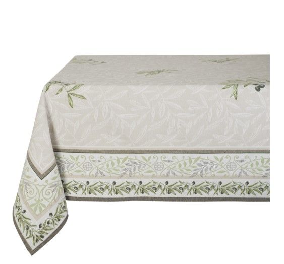 Tissus Toselli Jacquard staltiesė AURIOL lino 145 x 145 cm