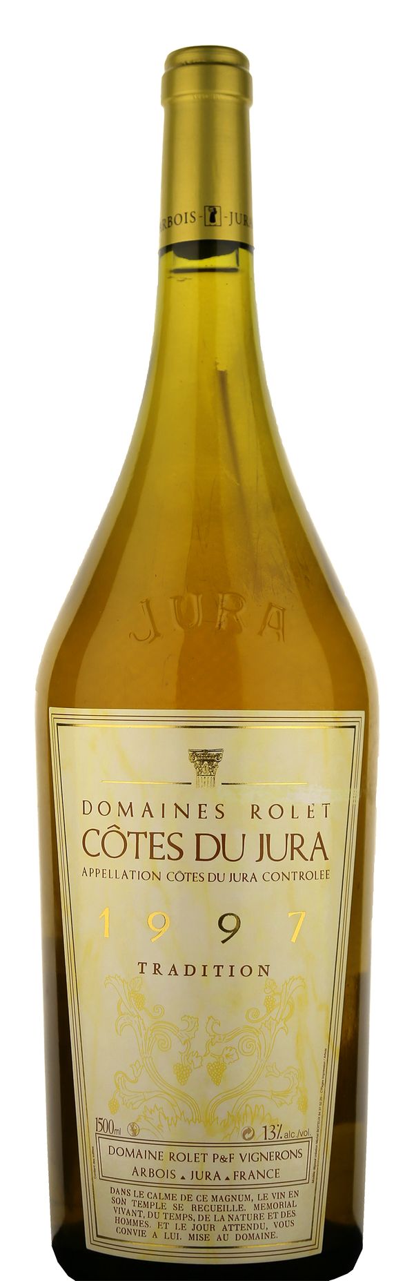 Domaine Rolet Tradition Chardonnay Savagnin Cotes du Jura AOC 1997 1,5L