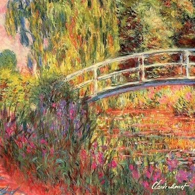 Tissus Toselli pagalvės užvalkalas MONET Pont 45x45cm 