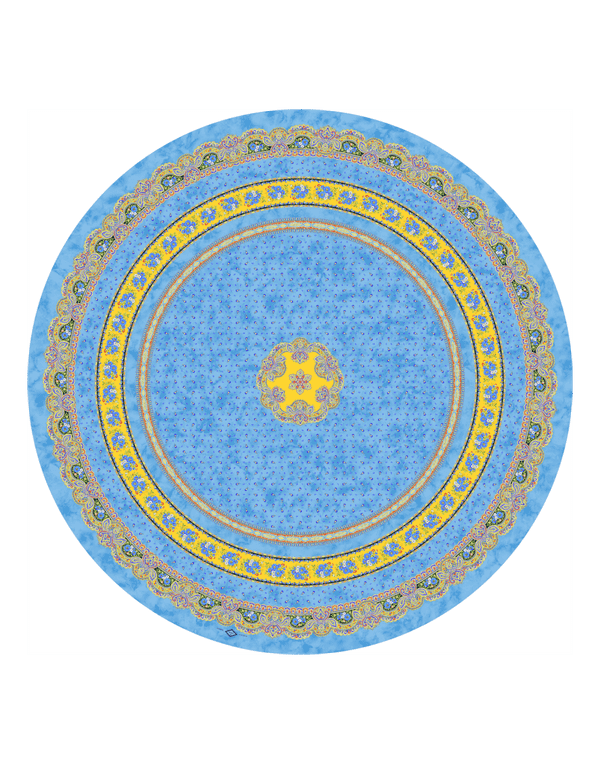 Tissus Toselli staltiesė TRADITION bleu apvali 180Ø 