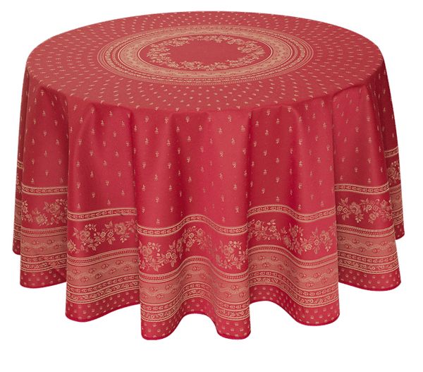Tissus Toselli Jacquard staltiesė DURANCE bordeaux 230Ø 