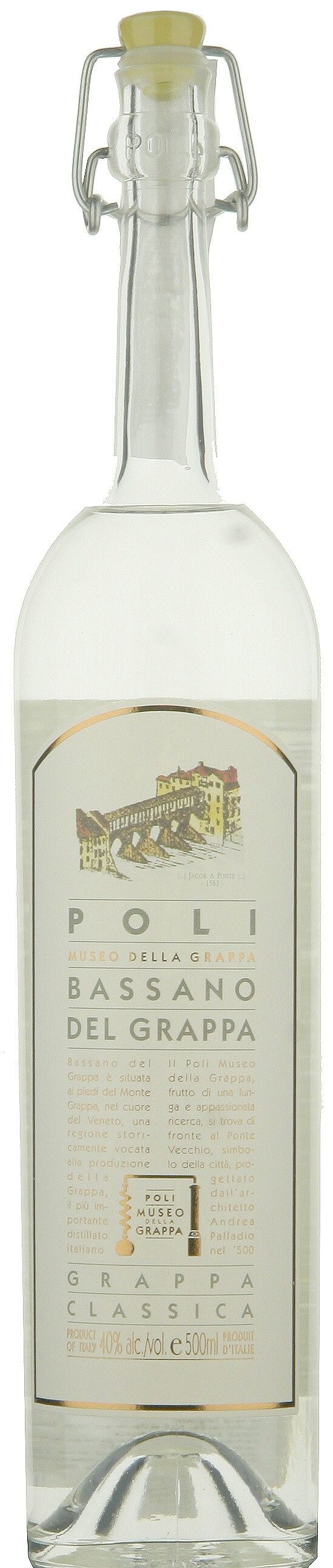 Poli Bassano Classica grapa 0,5 L