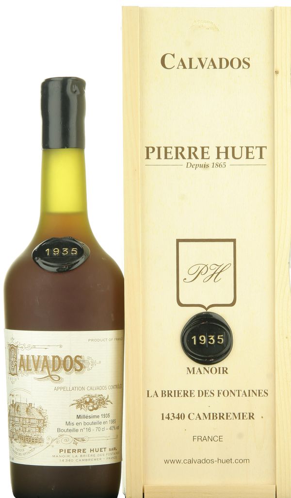 Pierre Huet  Millesime 1935 Calvados AOC