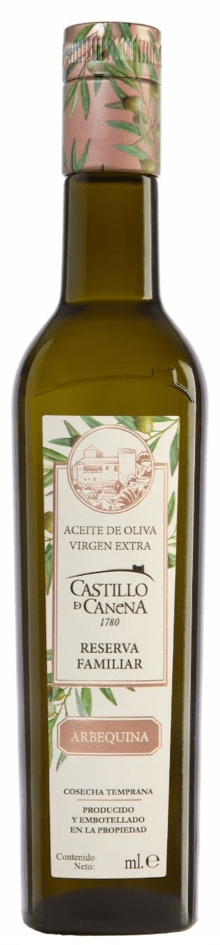 Castillo de Canena ypač tyras Arbequina alyvuogių aliejus „Family Reserve“ 0,25 L
