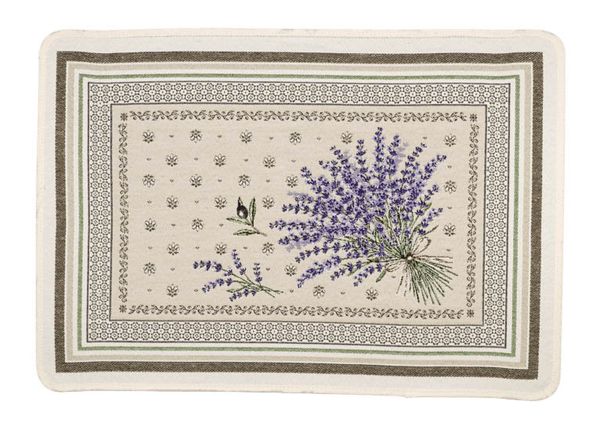 Tissus Toselli Jacquard padėkliukai CASTILLON lavande 50 x 37 cm
