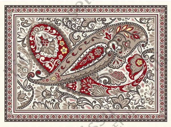 Tissus Toselli padėkliukas CASHMIR rouge 50 x 37