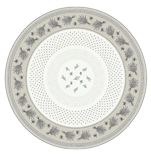 Tissus Toselli Jacquard staltiesė CASTILLON Allover Lin 180 Ø