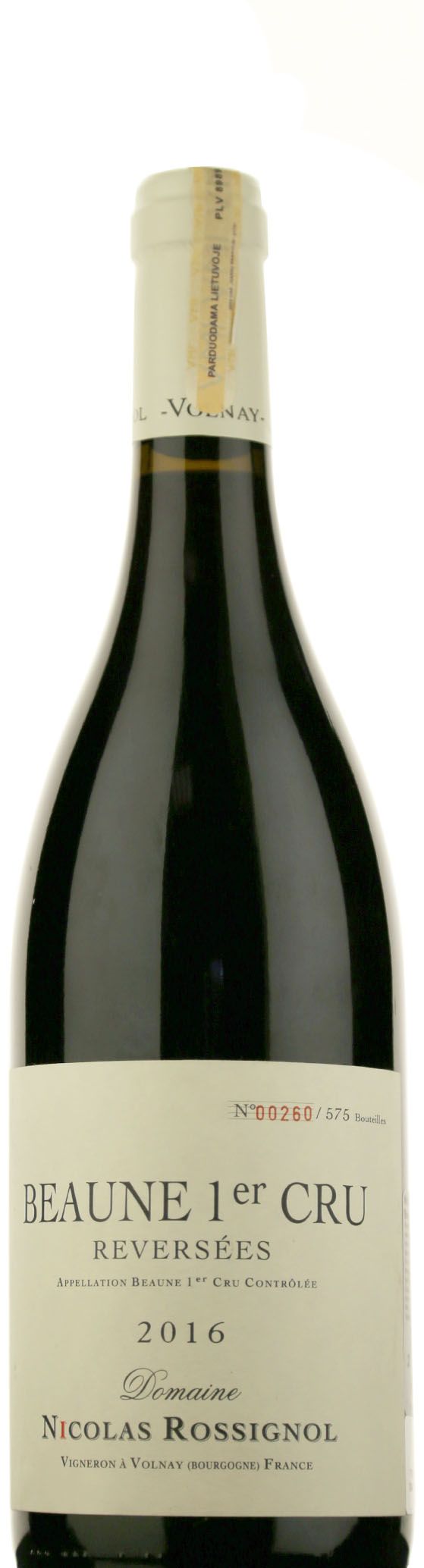 Nicolas Rossignol Reversees Beaune 1er Cru AOC 2016 