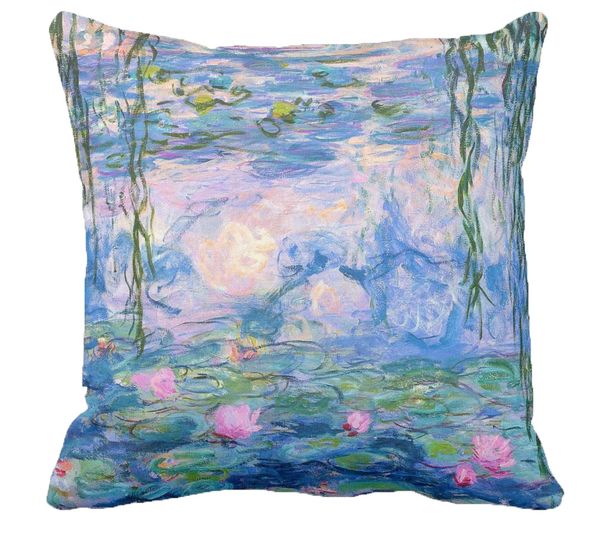 Tissus Toselli pagalvės užvalkalas MONET Les Nympheas 45 x 45 cm