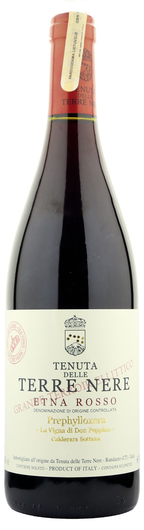 Tenuta delle Terre Nere Calderara Sottana Prephylloxera le Vigne di Don Peppino Etna Rosso  DOC 2019 