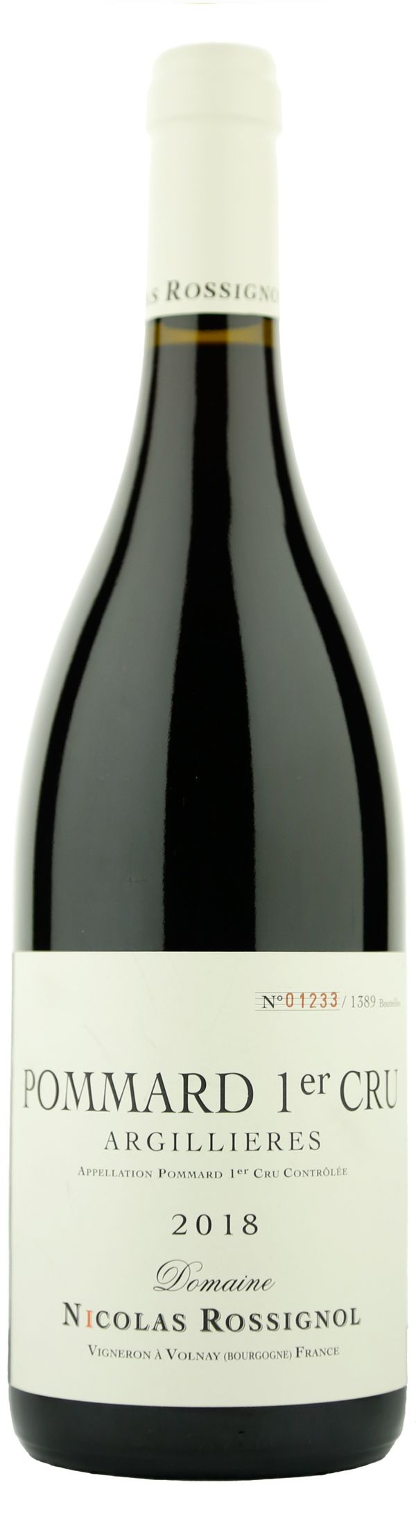 Nicolas Rossignol Argillieres Pommard 1er Cru AOC 2018