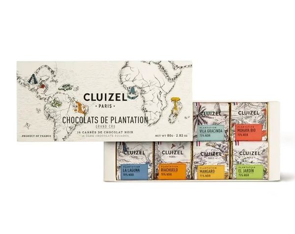 Michel Cluizel juodojo šokolado asorti 1-ers Crus de Plantations 80 g