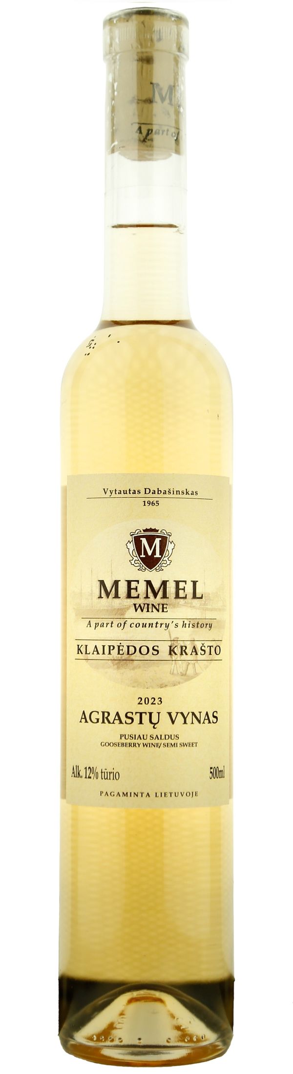 Mėmelio Agrastų vynas p. saldus 2023 0.5 L