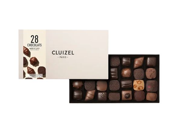 Michel Cluizel juodojo ir pieniško šokolado saldainių asorti „N°28 Manufacture“ 305 g