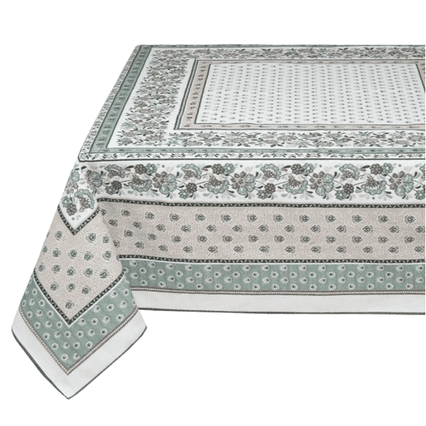 Tissus Toselli Jacquard staltiesė ALPILLES sauge 145 x 250 cm