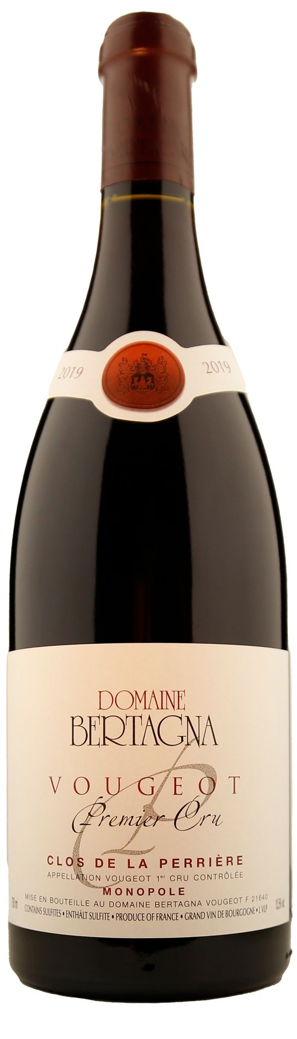 Domaine Bertagna Vougeot 1er Cru Clos de la Perriere Monopole 2019